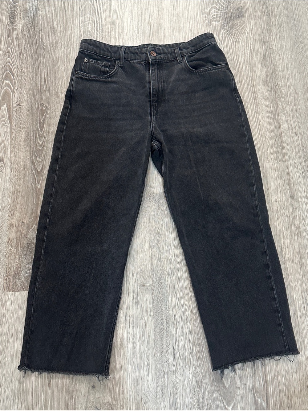 Women’s  Straight-Leg Black Jeans 100% Sz 30